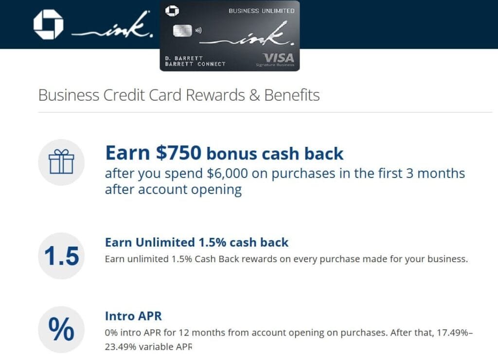 Key Features of Ink Business Unlimited® Credit Card