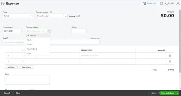 Chhose the Payment Method Manually in QuickBook Online