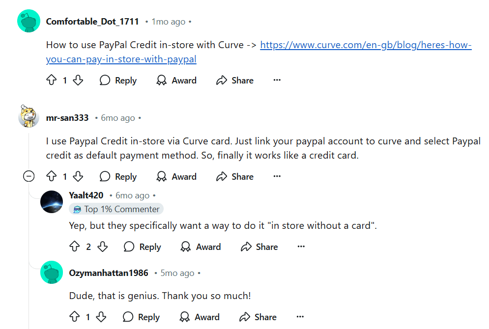 Using PayPal Credit in Stores Without Card Redditors Opinion
