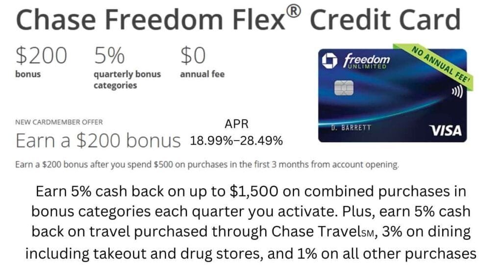 Benefits of the Chase Freedom Flex Card