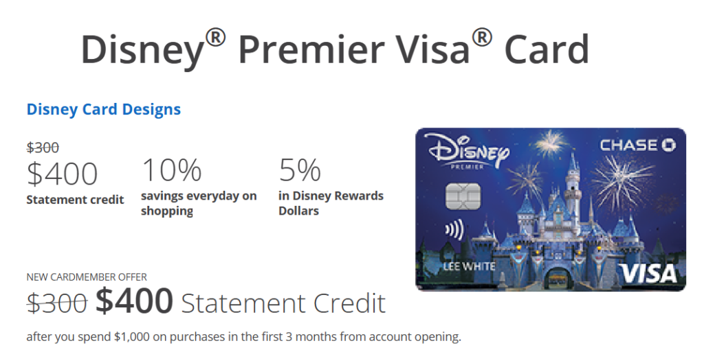 Disney® Premier Visa® Card Features